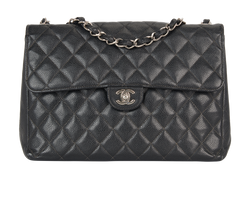 Maxi Single Classic Flap, Caviar, Black, DB, 8995258, 3*